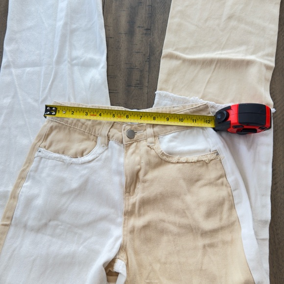 Princess Polly colorblock Straight Leg Jeans - Picture 5 of 9